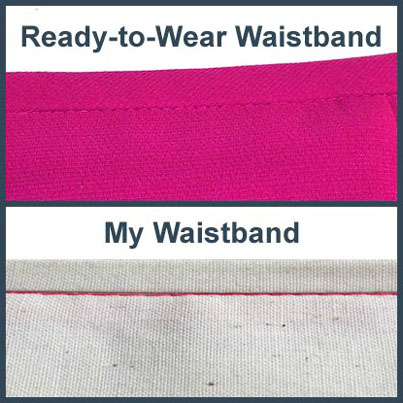 How to Sew a Waistband 