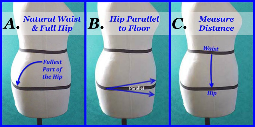 How to Adjust Your Waist to Hip Measurement (Hip Depth) katrinakaycreation.com