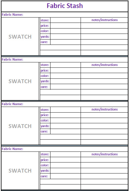 Fabric Organizer Set PDF Download Pattern