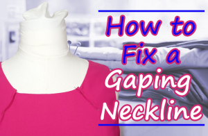 How to Fix a Gaping Neckline - Katrina Kay Creations