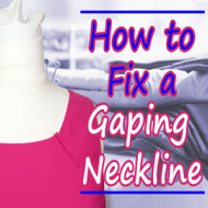 How to Fix a Gaping Neckline
