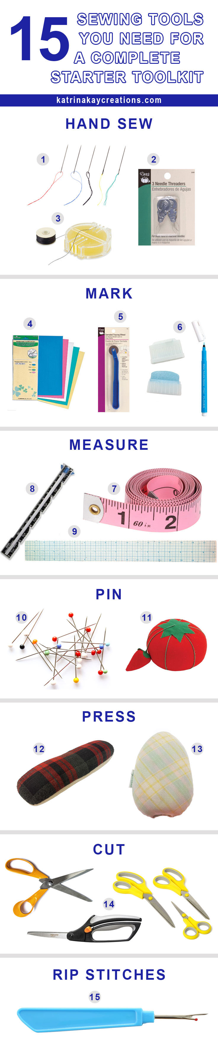 15 Marking Tools In Sewing (Pictures & Names)