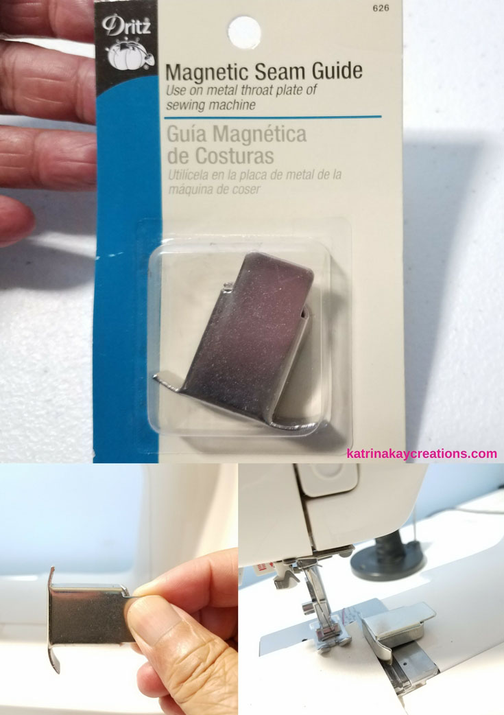 Seam Guides | How To Sew With A Seam Guide | Magnetic Seam Guide | Nancy Notions' 6 in 1 Stick 'N Stitch Seam Guide | This blog post will show you how to use seam guides to help you sew straight and curved seams.