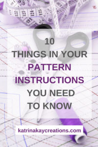 Sewing Pattern Instructions: 10 Things You Need To Know - Katrina Kay