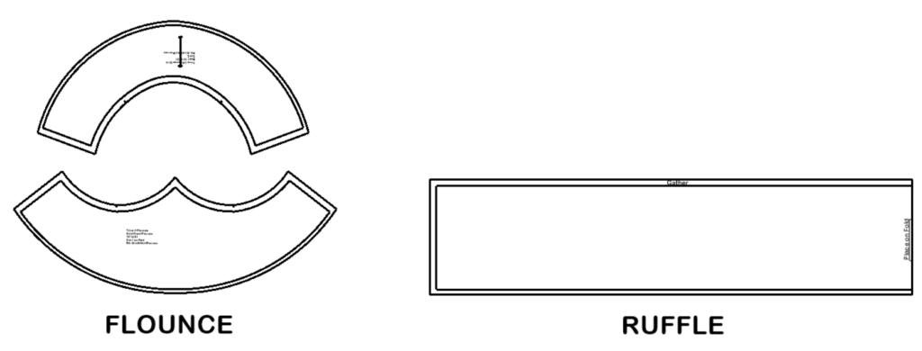 How To Make A Flounce Pattern In 4 Simple Steps - Katrina Kay Creations