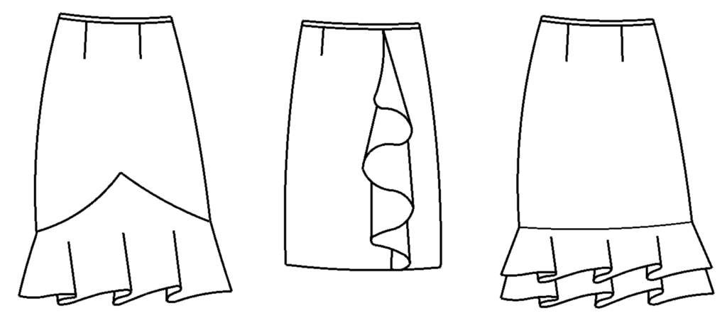 LOFT Dotted Flounce Skirt - ShopStyle