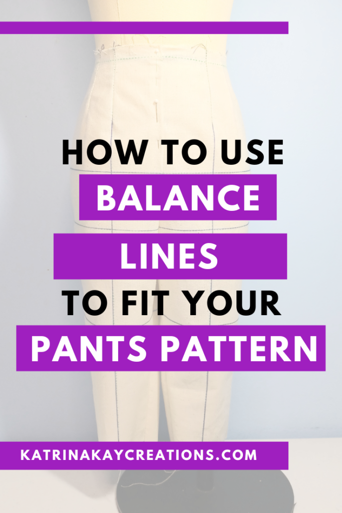 How to use balance line to fit your pants pattern